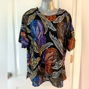 Vintage 80’s metallic blouse